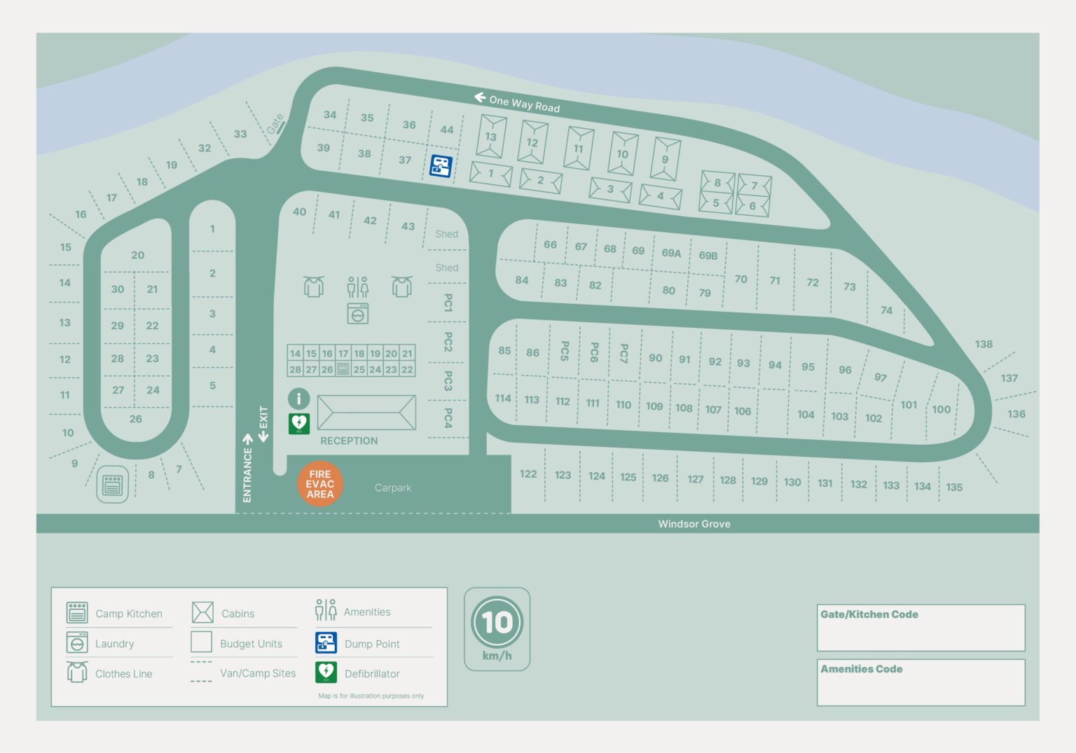 EHP Windsor Gardens Park Map